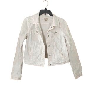 LOFT White Jean Jacket